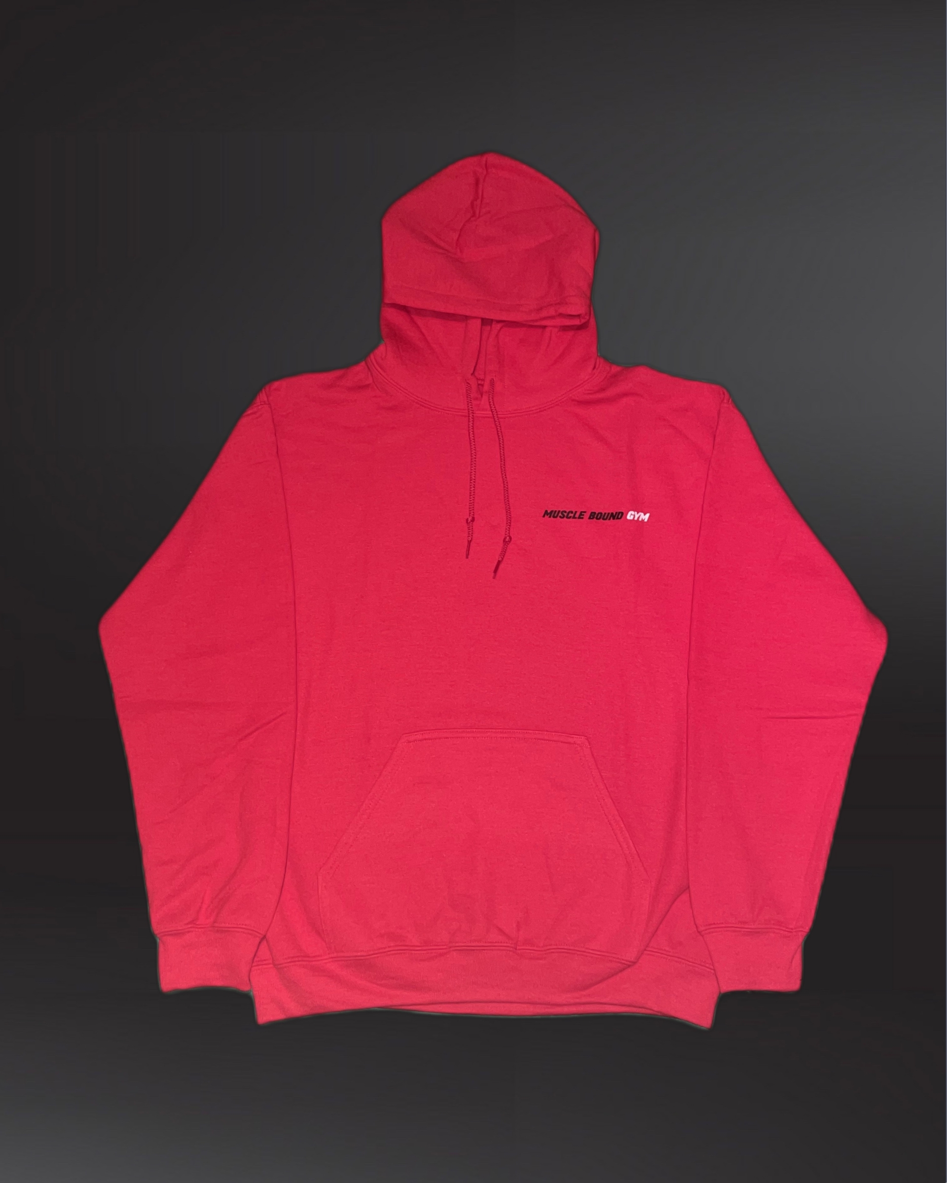 Muscle Bound Gym Red Hoodie limited run product
