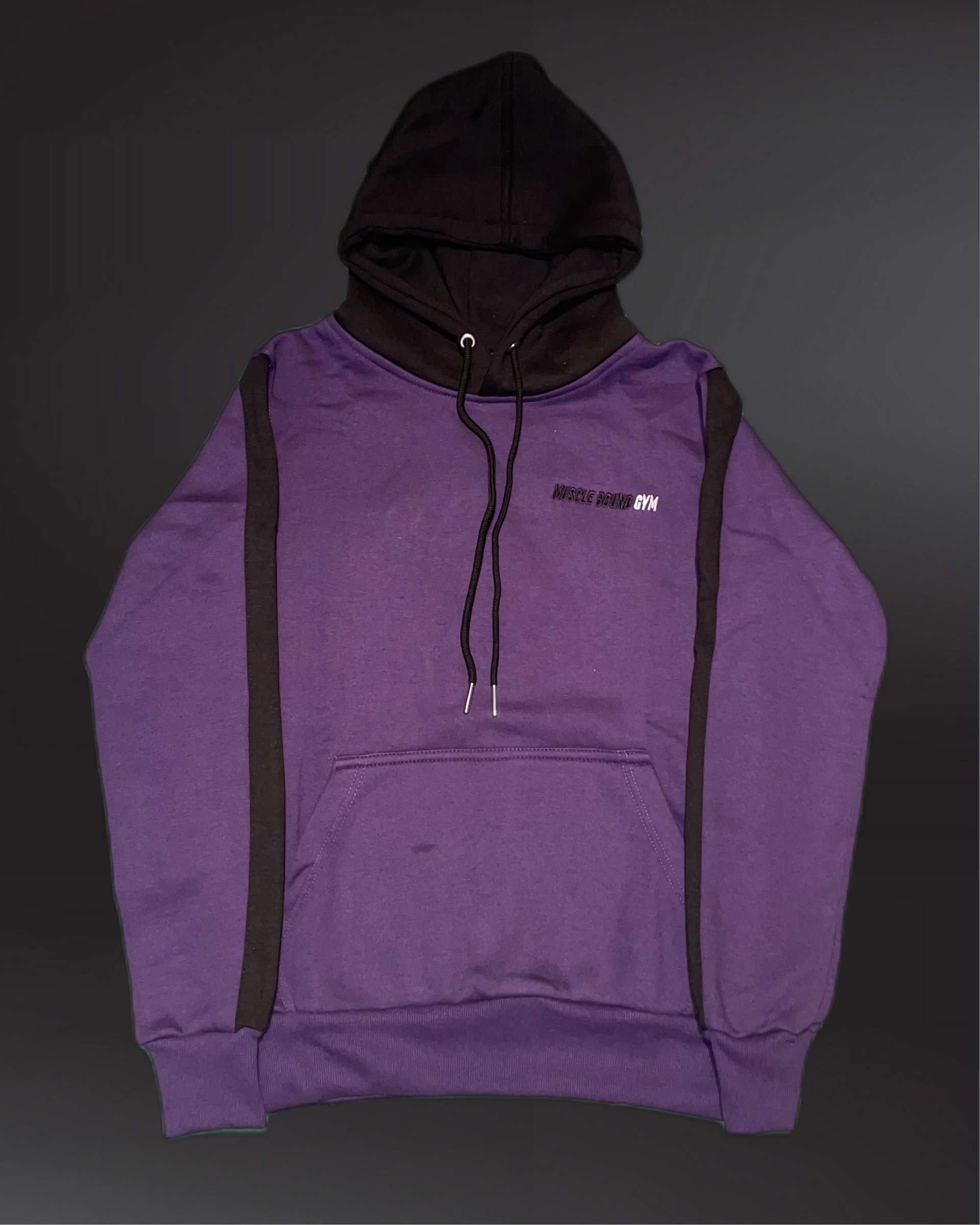 Black and purple hoodie sales